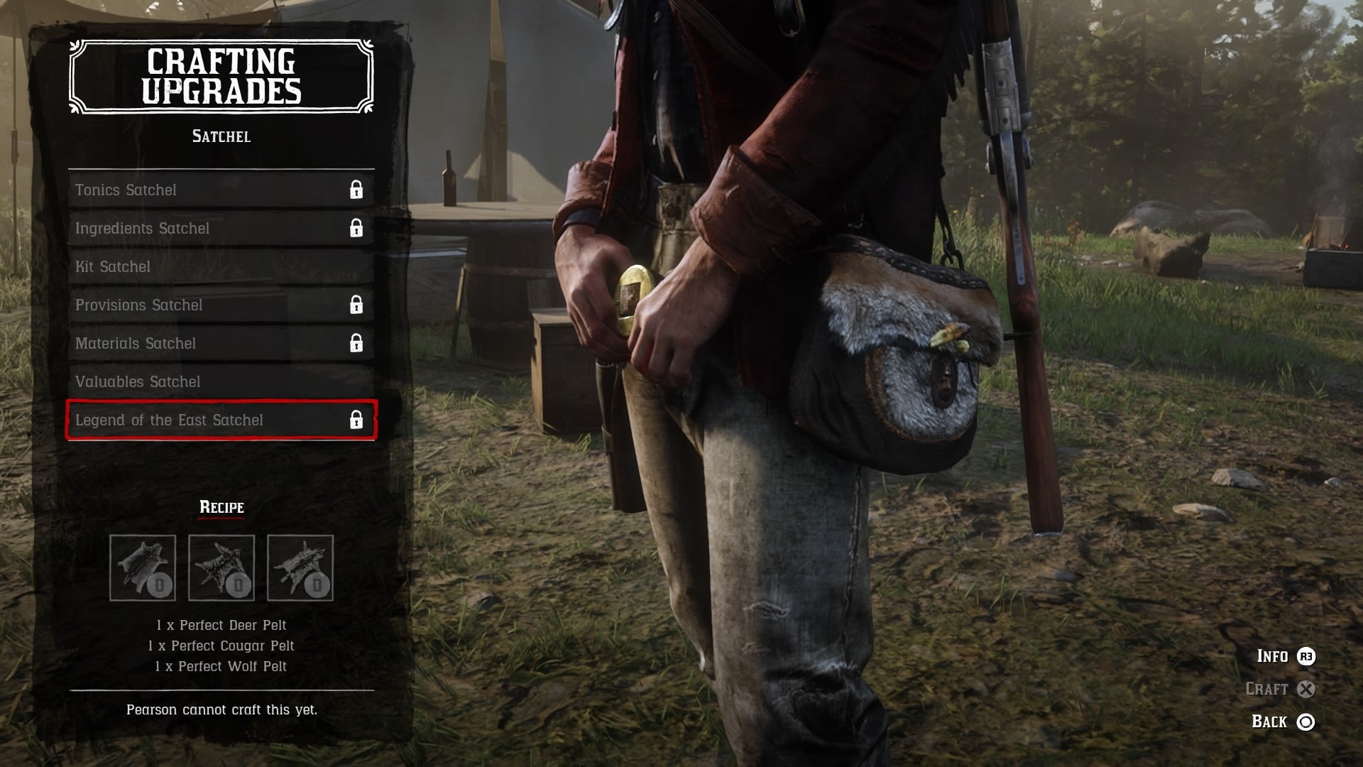 Red Dead Redemption 2 Satchel Guide how to upgrade your satchel